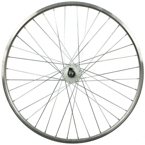 KOŁO 28 CALI PRZÓD Z PIASTĄ SHIMANO OBRĘCZ SREBRNA Shimano