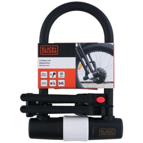 ZAPIĘCIĘCIE ROWEROWE U-LOCK 140X250mm BLACK+DECKER BLACK + DECKER