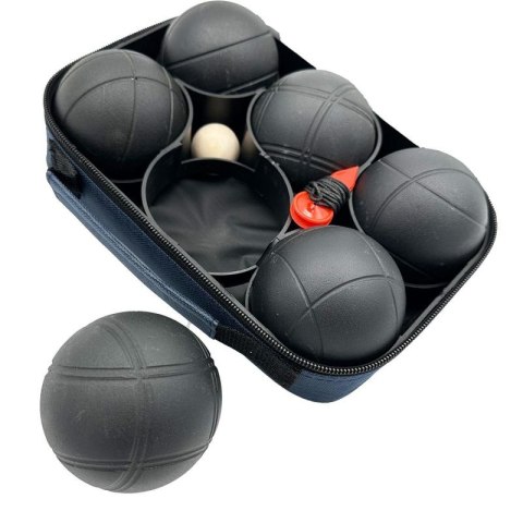 KULE DO GRY 6 SZT- BOULE PETANQUE CZARNE POKROWIEC ENERO PRO Enero