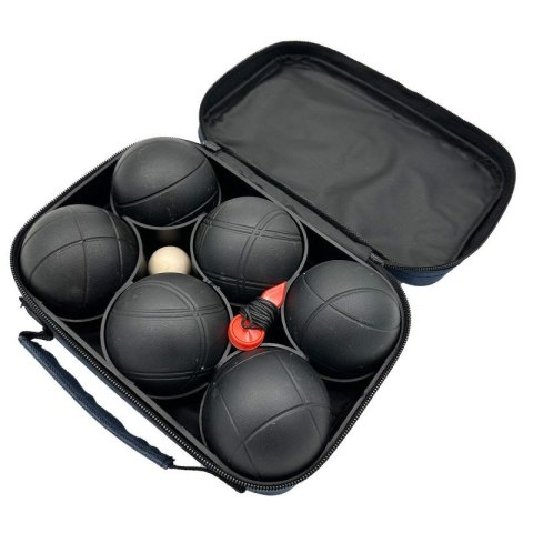 KULE DO GRY 6 SZT- BOULE PETANQUE CZARNE POKROWIEC ENERO PRO Enero