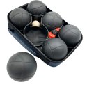 KULE DO GRY 6 SZT- BOULE PETANQUE CZARNE POKROWIEC ENERO PRO Enero