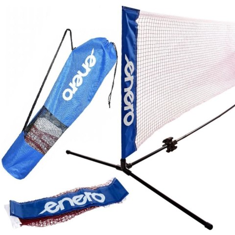 SIATKA ZE SŁUPKAMI ENERO 310X73CM 2W1 DO TENISA ZIEMNEGO, SIATKONOGI Enero
