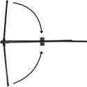 SIATKA ZE SŁUPKAMI ENERO 310X73CM 2W1 DO TENISA ZIEMNEGO, SIATKONOGI Enero
