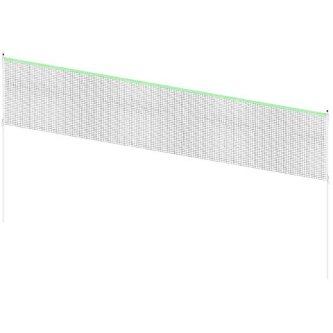 ZESTAW SŁUPKI SIATKA DO SIATKÓWKI BADMINTONA 609x220CM Enero