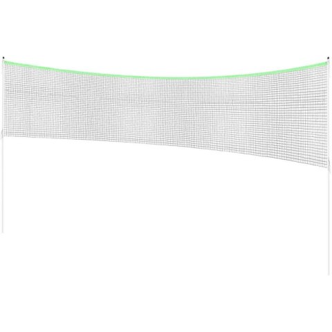 ZESTAW SŁUPKI SIATKA DO SIATKÓWKI BADMINTONA 609x220CM Enero